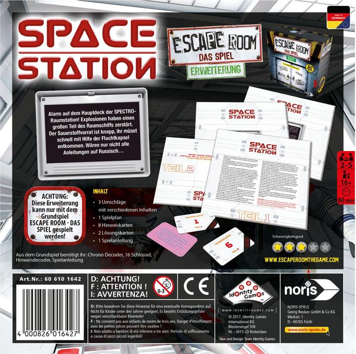 Produktbild Noris Escape Room Space Station (Spiel-Zubehör) (Deutsch)