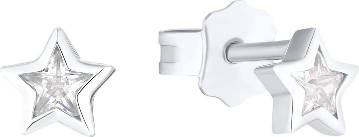 Prinzessin Lillifee Ohrschmuck für Mädchen, 925 Sterling Silber, Zirkonia (synth.), Stern (925er Silber)