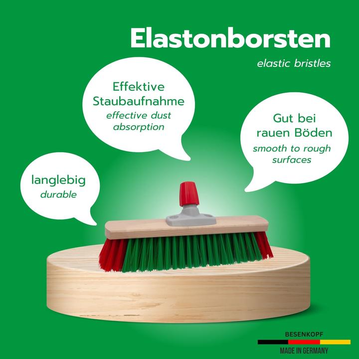 Produktbild Novaliv Kehrbesen Besen mit Teleskopstiel Strassenbesen mit Stiel Gartenbesen Industriebesen Hofbesen (1 Stk.)