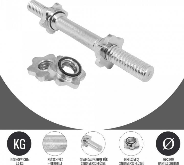 Actual product image Gorilla Sports Dumbbell bar