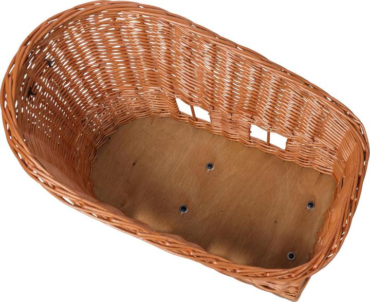 Produktbild Basil PASJA MIK 2.0, Hundefahrradkorb L, Weidekorb, mit Kissen und Adapterplatte MIK 2.0, 50cm, 38L (38 l)