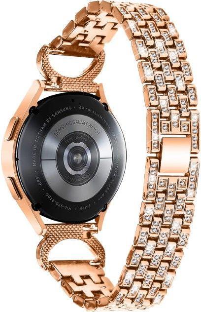 Immagine prodotto MU Style Bracciale di ricambio in metallo con pietre scintillanti della serie GH (20 mm, Lega metallica)