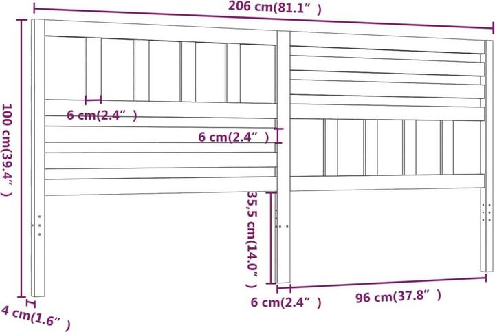 Produktbild VidaXL Kipper (206 x 4 x 100 cm)