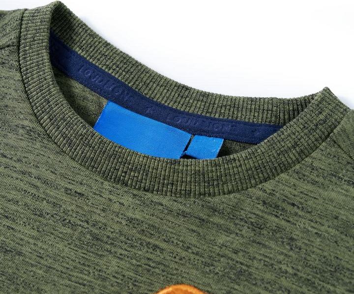 Immagine prodotto VidaXL Camicia da bambino a maniche lunghe kaki melange 104,Materiale: 80 (104)