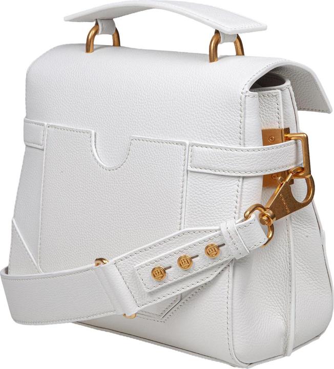 Produktbild Balmain b-buzz 23 bag in grained leather white color