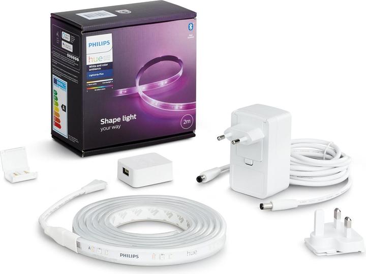 Produktbild JTI Hue LightStrip Plus V4 2m Basisset mit Stecker (200 cm, Indoor)
