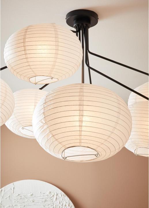 Actual product image Markslöjd Galaxy ceiling light, 7 x E14, max. 15W, black/white (E14)