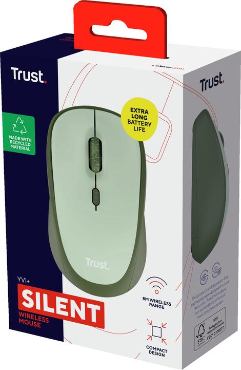 Produktbild Trust YVI+ Wireless Mouse green (Kabellos)