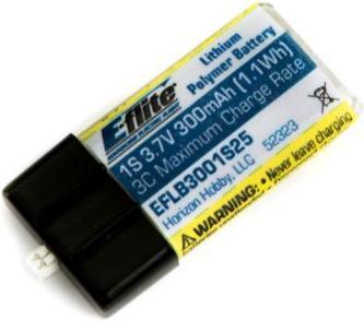 Actual product image E-Flite AKKU Lipo 1S 3.7V 300mAh 25C (3.70 V, 300 mAh)
