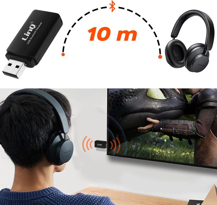 Actual product image LinQ USB audio receiver + jack output (Receiver)