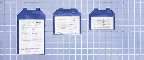 Actual product image Valdemar Krog Magnetic document pouches, pack of 50, for paper format A6, green. (A6)