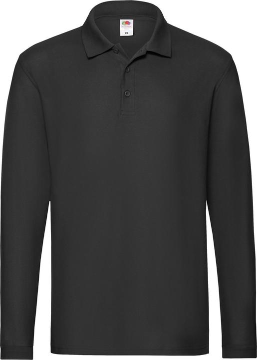 Actual product image Fruit of the Loom Mens Premium Long-Sleeved Polo Shirt (L)