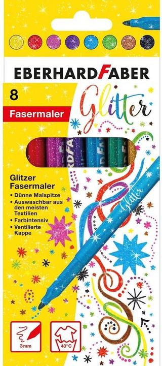 Image du produit EberhardFaber Stylo en fibre Paillettes (Multicolore, 8 x)
