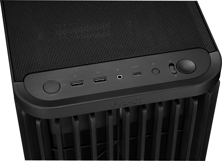 Produktbild ASUS Case PROART PA401 WOOD TG PWM BLACK (ATX)