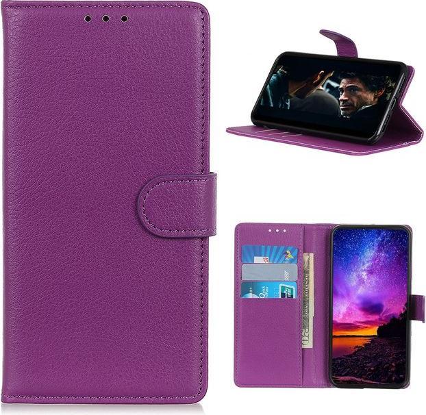Actual product image MU Classic Litchi Leather Bookcover Series (Nokia 3.4)