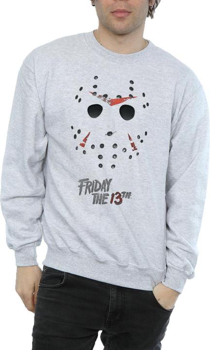 Actual product image Absolute Cult Mens Jason Hockey Mask Sweatshirt (L)