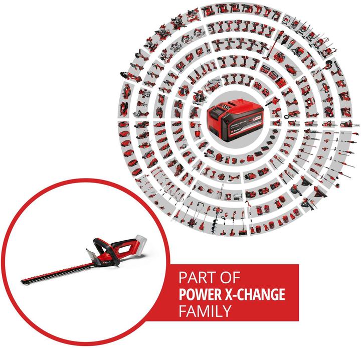 Actual product image Einhell Single Hand Battery Hedge Trimmer GC-CH 18/40 Li So 3410940 (Cordless hedgecutters)