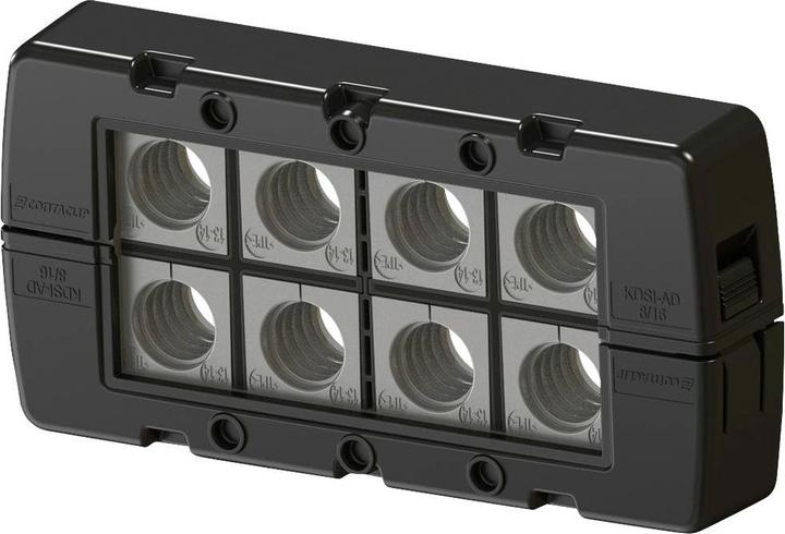 Produktbild Conta-Clip KDSI-SET 8/16 BK Kabeldurchführung Polyamid 6.6 Schwarz 1 St. (Kabelschlauch, 12.60 cm)