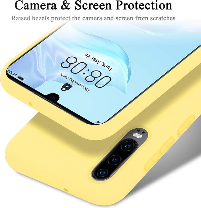 Actual product image Cadorabo TPU Liquid Silicone Case Cover (Huawei P30)