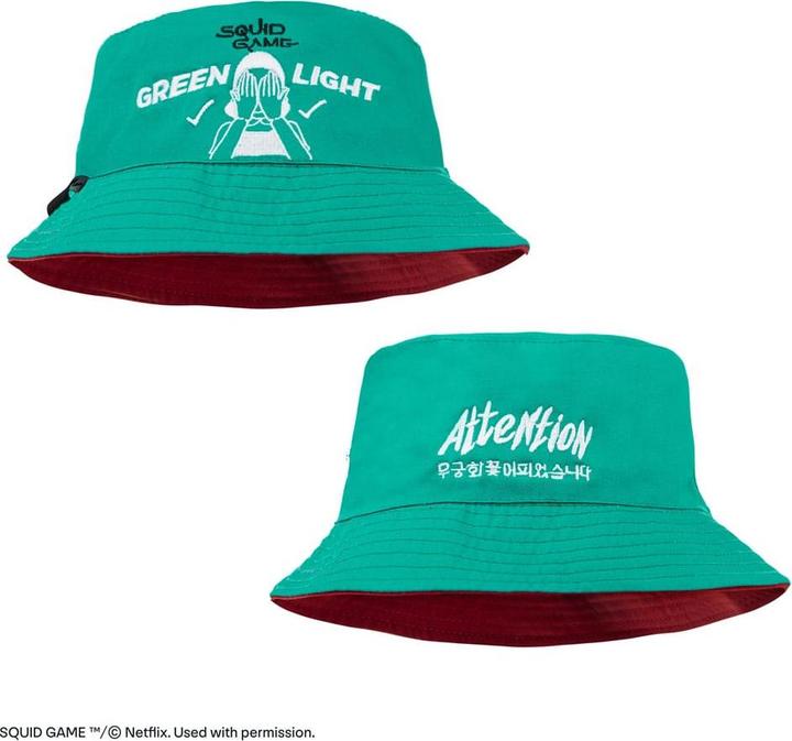 Actual product image Cinereplicas Squid Game fishing hat Red light, green light