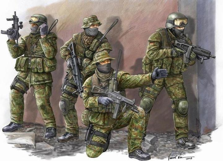 Actual product image Trumpeter Modern German KSK Commandos