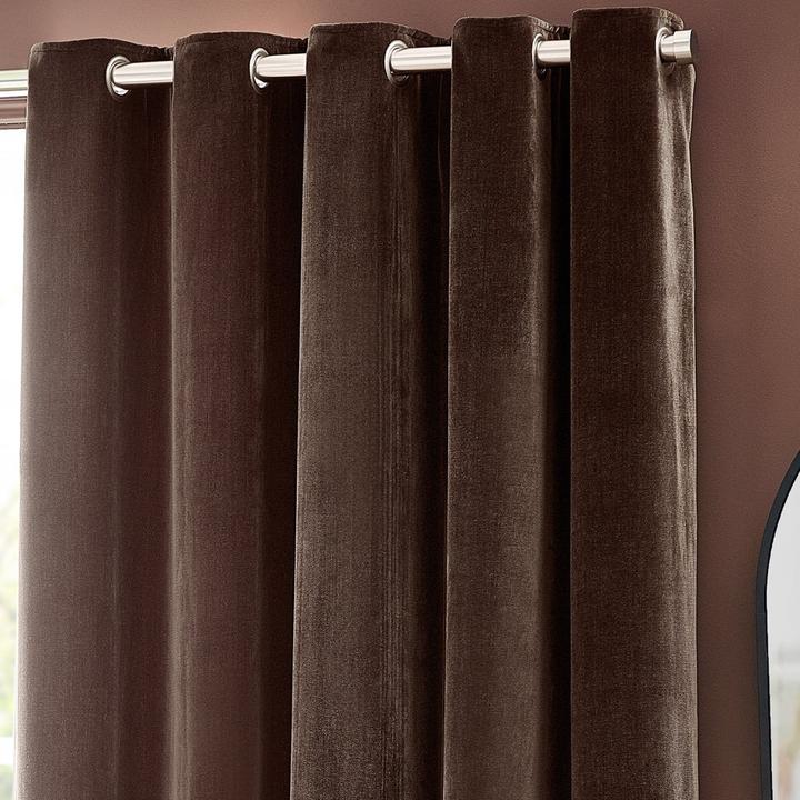 Immagine prodotto Yard Tende in ciniglia con occhielli in velluto (229 x 183 cm)