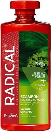 Produktbild Farmona RADICAL Volumizing Shampoo für dünnes und empfindliches Haar 400ml (400 ml, Flüssiges Shampoo)