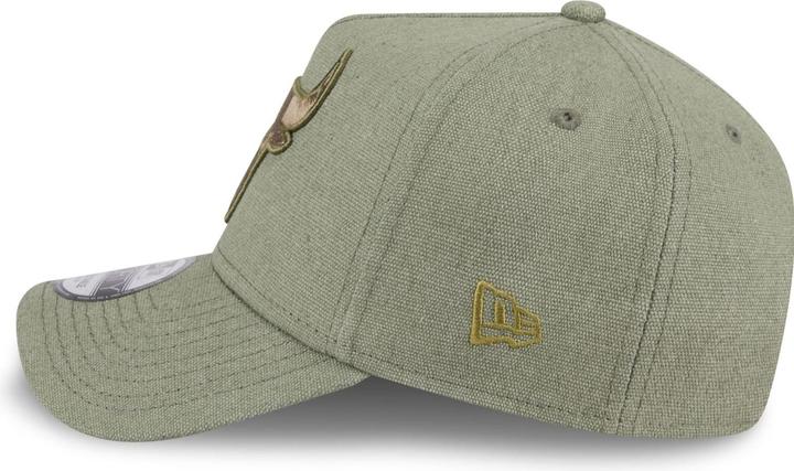 Produktbild New Era A-Frame Trucker Leinen Cap - Chicago Bulls oliv (One Size)