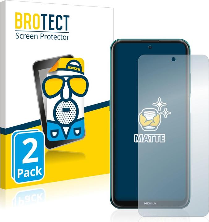 Produktbild BROTECT Entspiegelungs-Schutzfolie Displayschutz Matt (2 Stück, Nokia X10)