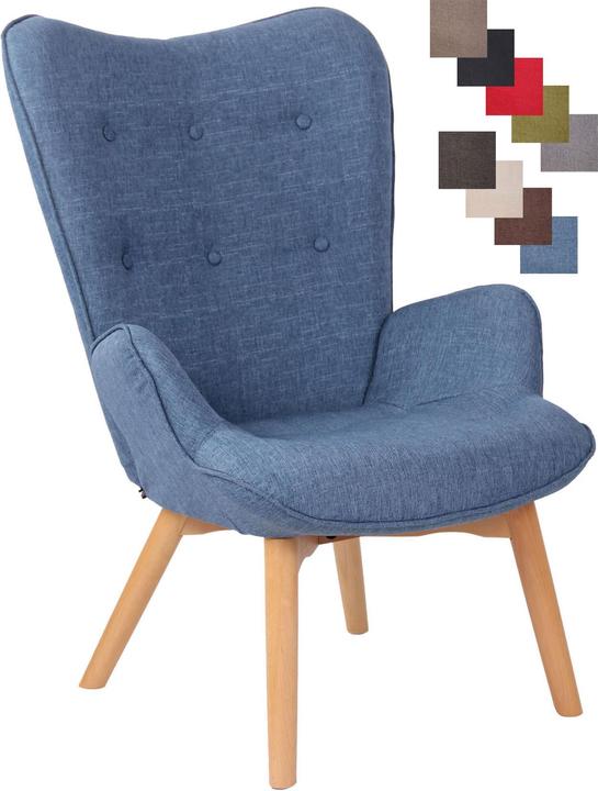 CLP Lounger Durham Stoff, blau