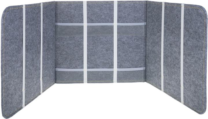 FTM Cloison de bureau 39 x 121 cm, Gris, Couleur détaillée : Gris (121 x 39 cm)