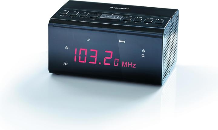 Produktbild Thomson CR50 - Uhr - FM - Schwarz - AAA - AC - Batterie/Akku - 130 mm