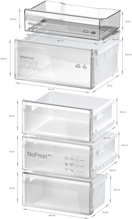 Produktbild Bosch Hausgeräte BOSCH KGN39OCAF Kühl-/Gefrierkombi (363 l)