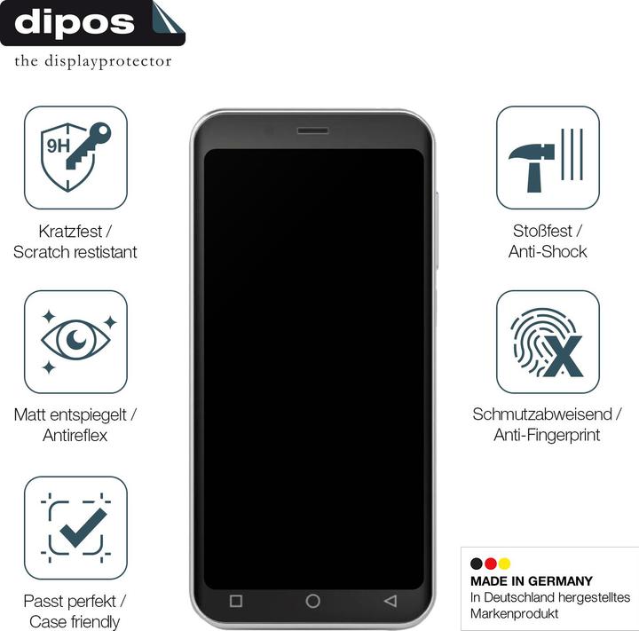 Image du produit Dipos Anti-Shock Film de Protection d’écran Anti-reflet (1 pièce(s), Emporia Smart 5)