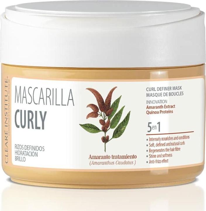 Clearé Institute Curly Hair Mask Nourishes and Defines Voluminous Curls 300ml (300 ml)