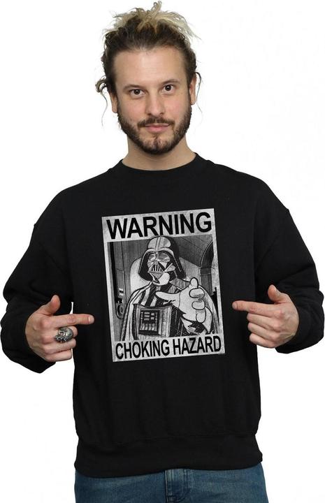Immagine prodotto Star Wars Vader Choking Hazard Felpa Uomo (L)