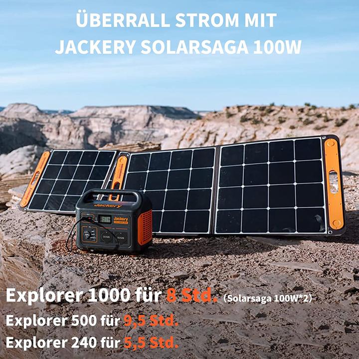 Image du produit Jackery SolarSaga (100 W, 4.69 kg)