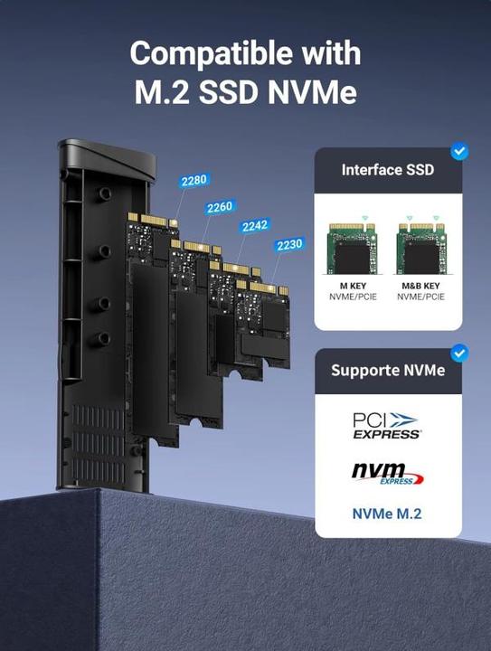 Produktbild Ugreen CM767 M.2 NVMe SSD Enclosure (M.2)