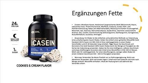Image du produit Optimum Nutrition 100% protéines de caséine (Cookies and Cream, 54 pcs, 908 g)