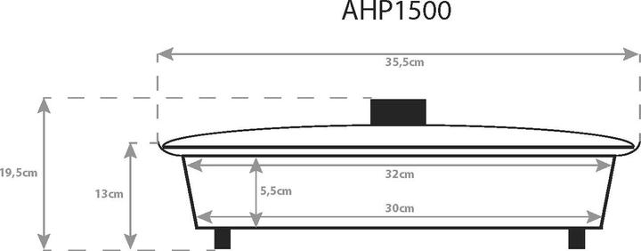 Actual product image Bestron AHP1500Z Electric Paella Pan