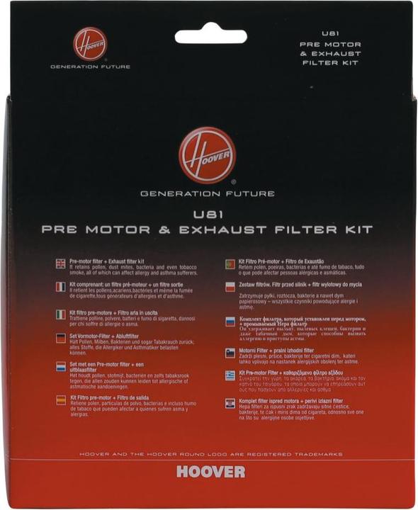 Produktbild Candy Hoover U81 FILTER KOMPL.