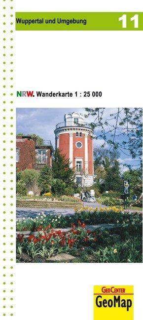 Image du produit Rhénanie du Nord-Westphalie Carte de randonnée 11 Wuppertal et ses environs 1 : 25 000
