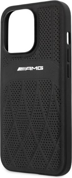 Produktbild Mercedes AMG AMHCP13LOSDBK iPhone 13 Pro / 13 6,1" czarny/black hardcase Leather Curved Lines (Apple iPhone 13 Pro)