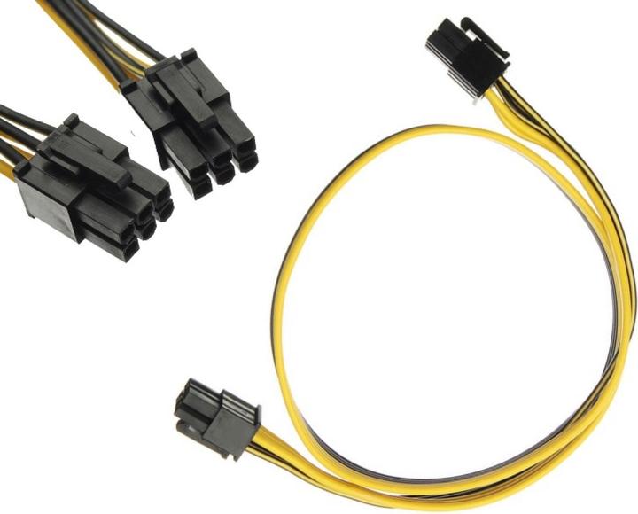 PowerGuard Cavo di alimentazione GPU PCI-E da 6 pin (maschio) a 6 pin (maschio) 0,5 m