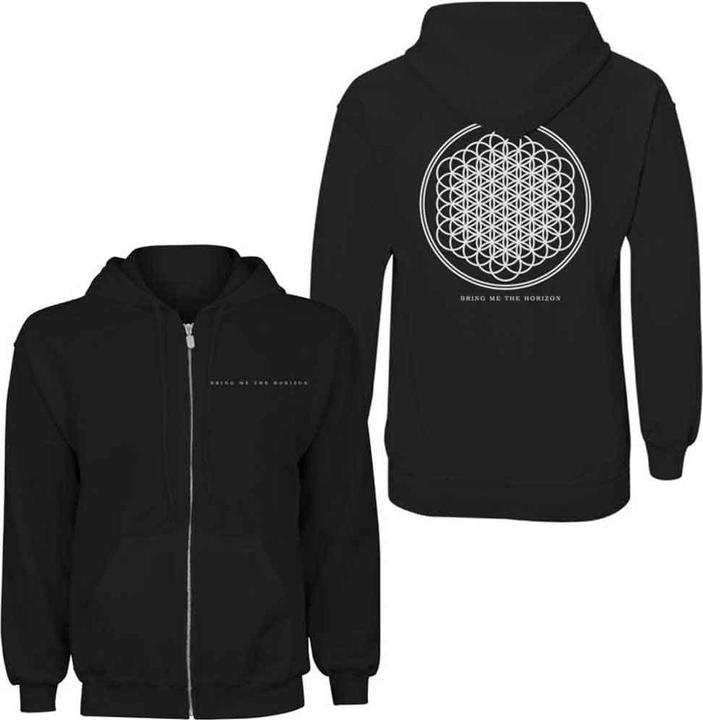 Bring Me The Horizon Flower of Life Back Print (Zipper-Hoodie)