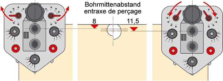 Immagine prodotto Hettich Dima di foratura VB (Raccordo di collegamento, 1 pz.)