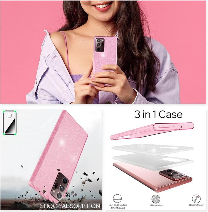 Productafbeelding Nalia Glitter cover (Samsung Galaxy Note 20 Ultra)
