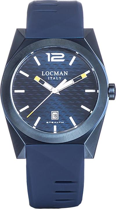 Locman Italy Herrenuhr Stealth blau PVD Ref. 0810 (Analoguhr, 41 mm)