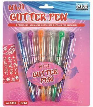 Immagine prodotto Niji 5340 penna gel Penna in gel con cappuccio Multicolore 6 pezzo(i) (Multicolore, 6 x)