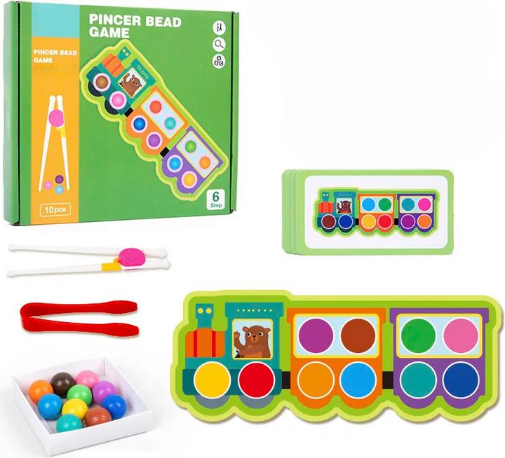 Actual product image Activity Board Clip beads colour classification matching toy children logic concentration fine motor skills